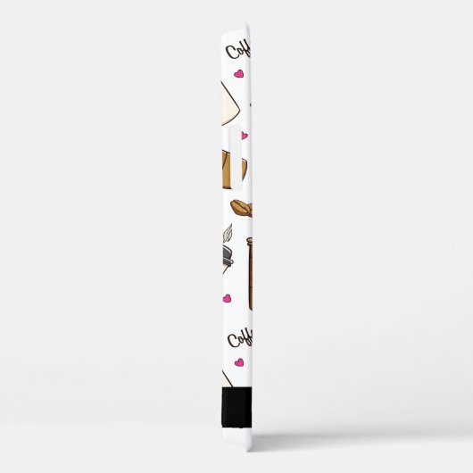 Kaffeekuchen, Kaffeebohnen, Kaffee Lover, Ihr Name Case-Mate iPhone Hülle (Rückseite / Rechts)