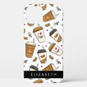 Kaffeekuchen, Kaffeebohnen, Kaffee Lover, Ihr Name Case-Mate iPhone Hülle (Rückseite)