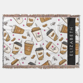 Kaffeekuchen, Kaffeebohnen, Kaffee Lover, Ihr Name Decke