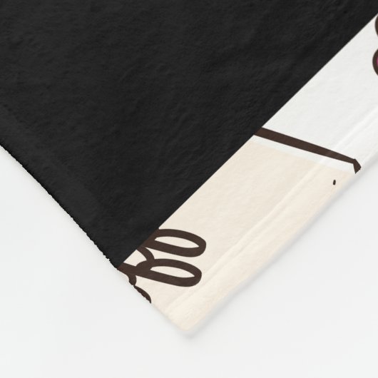 Kaffeekuchen, Kaffeebohnen, Kaffee Lover, Ihr Name Fleecedecke (Ecke)