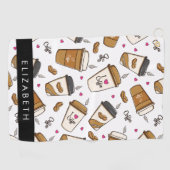 Kaffeekuchen, Kaffeebohnen, Kaffee Lover, Ihr Name Golfhandtuch (Horizontal)