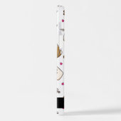 Kaffeekuchen, Kaffeebohnen, Kaffee Lover, Ihr Name iPhone Hülle (Linke Seite)