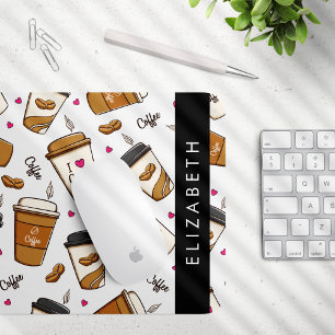 Kaffeekuchen, Kaffeebohnen, Kaffee Lover, Ihr Name Mousepad