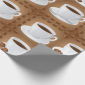 Kaffeekuchen mit Bohnen und Schokolade Geschenkpapier