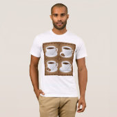 Kaffeekuchen mit Bohnen und Schokolade T-Shirt (Vorne ganz)