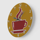 Kaffeeküchenuhren Große Wanduhr (Winkel)