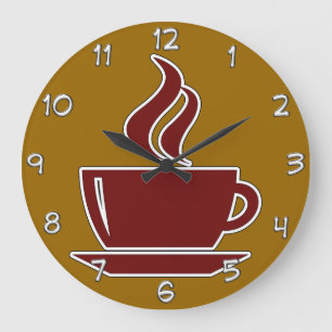 Kaffeeküchenuhren Große Wanduhr