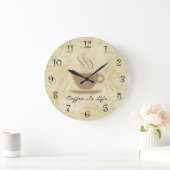Kaffeeküchenuhren Große Wanduhr (Zuhause)