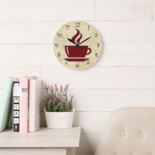 Kaffeeküchenuhren Große Wanduhr