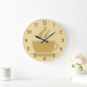 Kaffeeküchenuhren Große Wanduhr (Zuhause)