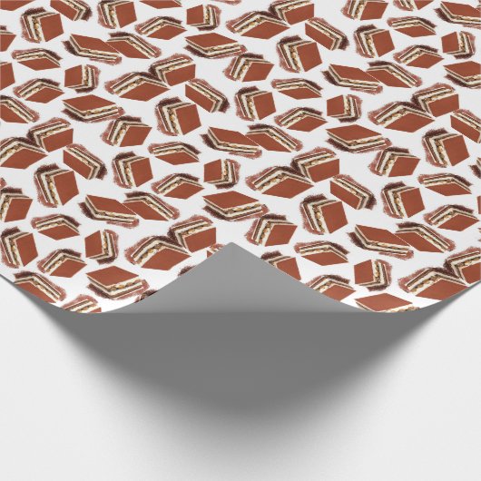 Kaffeekuchmuster Geschenkpapier (Ecke)