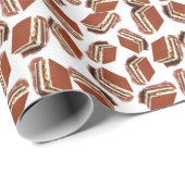 Kaffeekuchmuster Geschenkpapier (Rolleneckpunkt)