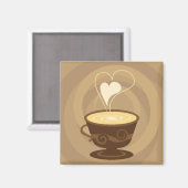 Kaffeekühlschrankmagnet Magnet (Vorderseite/Rückseite)