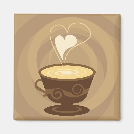 Kaffeekühlschrankmagnet Magnet (Vorne)