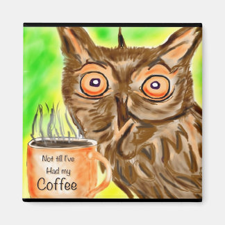 Kaffeekuhu am Morgen Magnet
