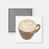 Kaffeekulturkunst Magnet (Vorderseite/Rückseite)