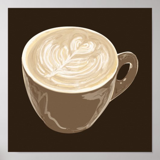 Kaffeekulturkunst Poster (Vorne)