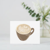 Kaffeekulturkunst Postkarte (Stehend Vorderseite)
