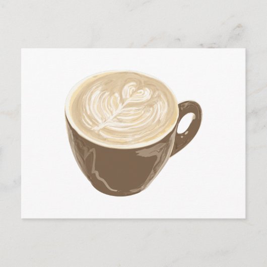 Kaffeekulturkunst Postkarte (Vorderseite)