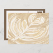 Kaffeekulturkunst Postkarte (Vorne/Hinten)