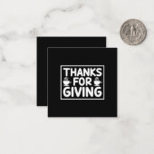 Kaffeekunst danke für die Geschenke Mitteilungskarte (Vorderseite/Rückseite Beispiel)