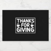 Kaffeekunst danke für die Geschenke Schaumweinetikett (Einzelnes Label)