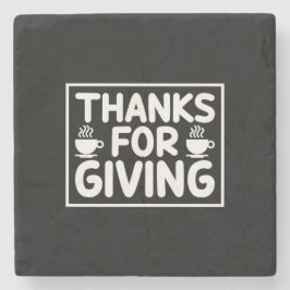 Kaffeekunst danke für die Geschenke Steinuntersetzer