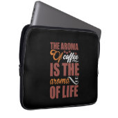 Kaffeekunst das Raume des Kaffees Laptopschutzhülle (Vorne Rechts)