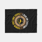 Kaffeekunst, die ich laufe fleecedecke (Vorderseite (Horizontal))