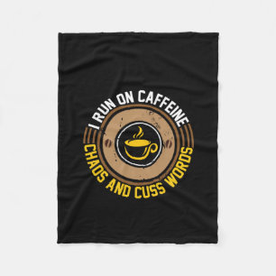 Kaffeekunst, die ich laufe fleecedecke