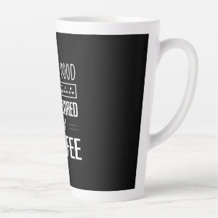 Kaffeekunst heute ist gute Laune Milchtasse