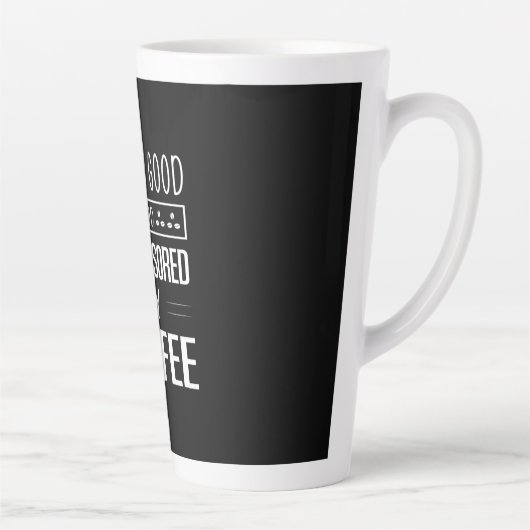 Kaffeekunst heute ist gute Laune Milchtasse (Rechts)