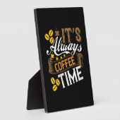 Kaffeekunst ist immer Kaffeezeit Fotoplatte (Seite)