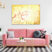 Kaffeekunst Leinwanddruck (Insitu (Wohnzimmer))