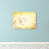 Kaffeekunst Leinwanddruck (Insitu (Holzboden))