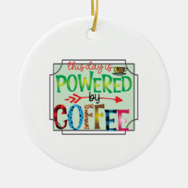 Kaffeekunst mit Kaffee 2 Keramik Ornament