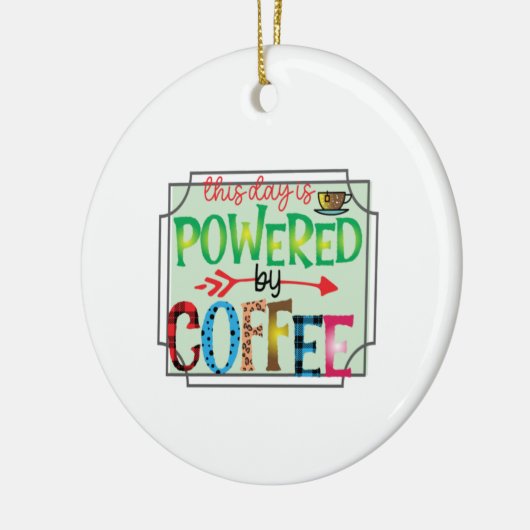 Kaffeekunst mit Kaffee 2 Keramik Ornament (Links)