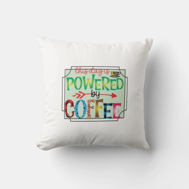 Kaffeekunst mit Kaffee 2 Kissen (Vorderseite)