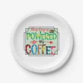 Kaffeekunst mit Kaffee 2 Pappteller (Vorderseite)