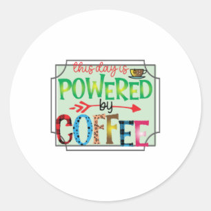 Kaffeekunst mit Kaffee 2 Runder Aufkleber