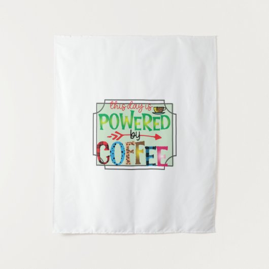 Kaffeekunst mit Kaffee 2 Wandteppich (Vorderseite)