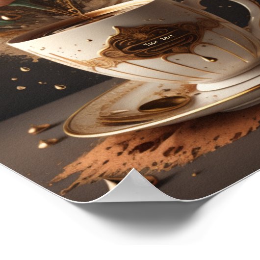 Kaffeekunst Poster (Ecke)