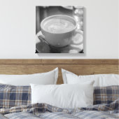 Kaffeekunst schwarz und weiß leinwanddruck (Insitu (Schlafzimmer))