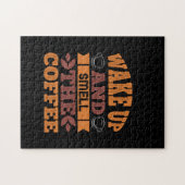 Kaffeekunst Weckte auf und riech den Kaffee Puzzle (Horizontal)