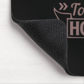 Kaffeekunst Willkommen auf unserer Zuhause Mousepad (Ecke)