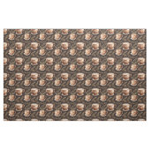 Kaffeekuppen auf Dunkelbraun Stoff (Fat Quarter (45,7 x 55,9 cm))