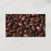 Kaffeekuppen und Blume Visitenkarte (Rückseite)