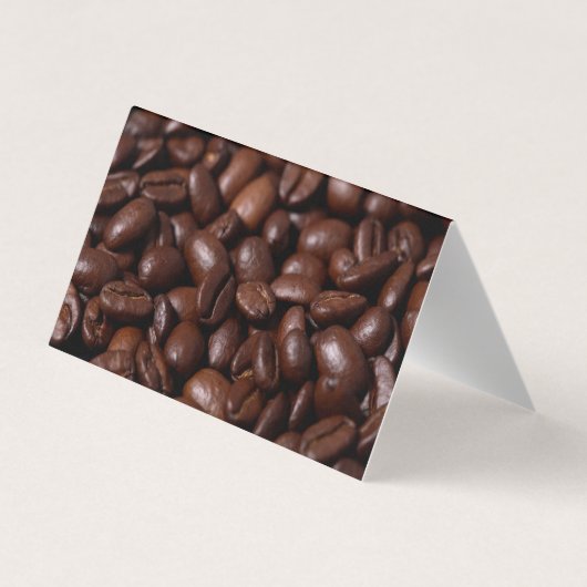 Kaffeekuppen und Blume Visitenkarten (Rückseite)