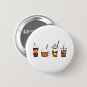 Kaffeekürbis Herbst Button (Vorne & Hinten)