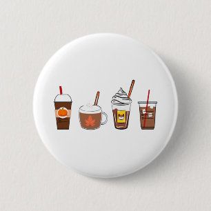 Kaffeekürbis Herbst Button